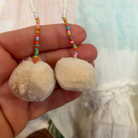 Floral Boho Summer Dress with Pom Poms-NWT - Picture 4 of 9